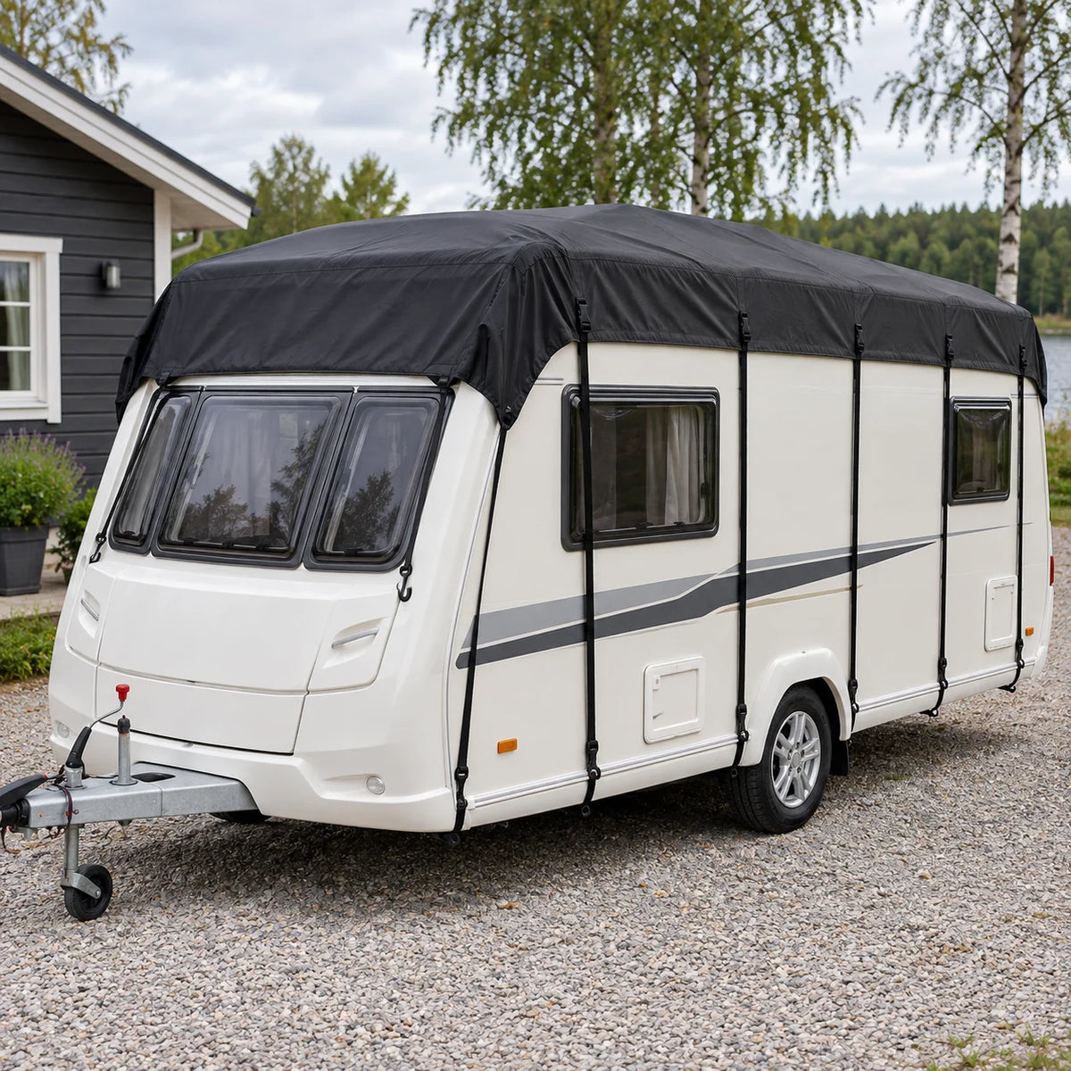 Takskydd för husbil och husvagn – 3 m bred